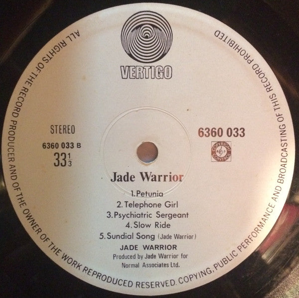Jade Warrior : Jade Warrior (LP, Album)