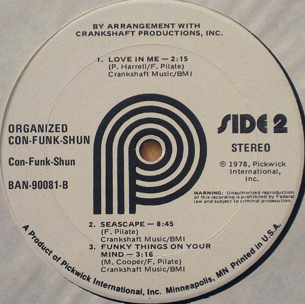 Con Funk Shun : Organized Con Funk Shun (LP, Album)