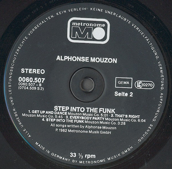 Alphonse Mouzon : Step Into The Funk (LP, Album)