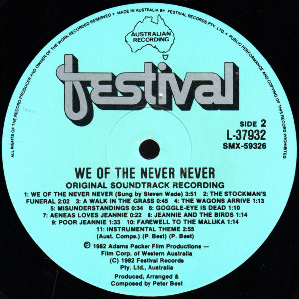 Peter Best : We Of The Never Never (Original Motion Picture Soundtrack) (LP, Album, Gat)