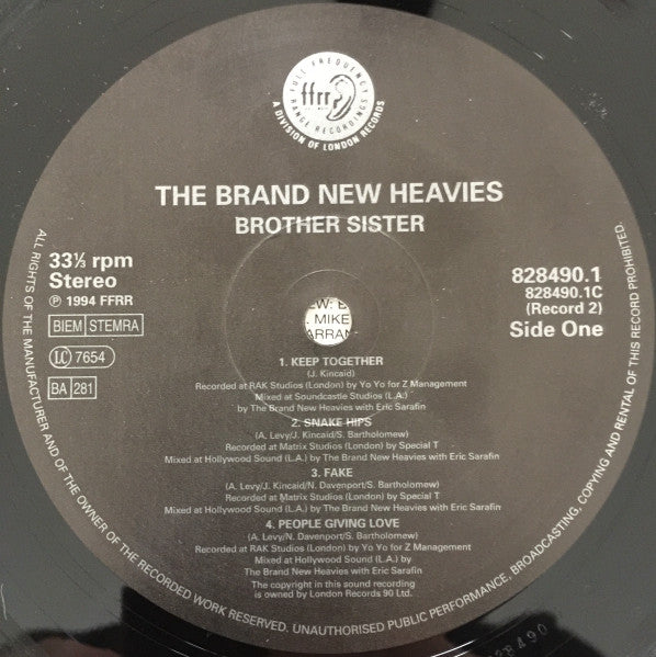 The Brand New Heavies : Brother Sister (2xLP, Album)
