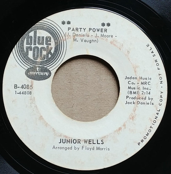Junior Wells : Party Power (7", Single, Promo)
