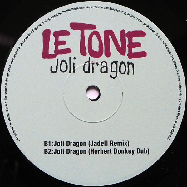 Le Tone : Joli Dragon (12")
