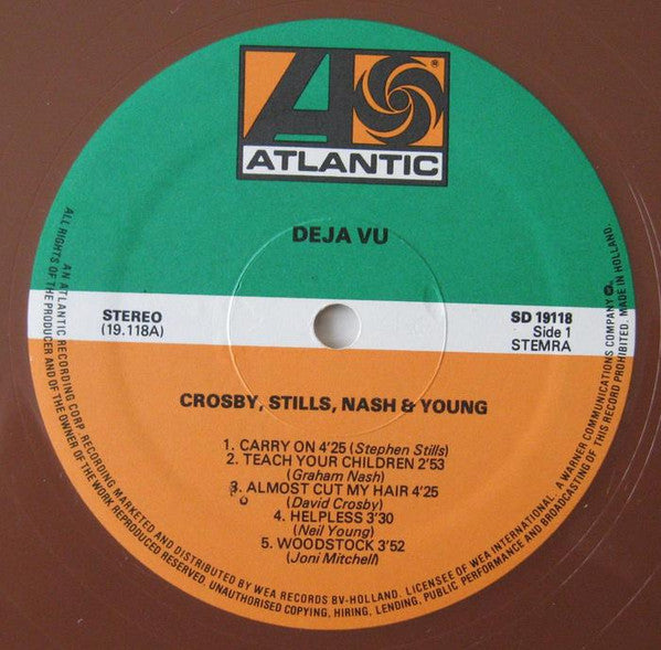 Crosby, Stills, Nash & Young : Déjà Vu (LP, Album, RE, Bro)