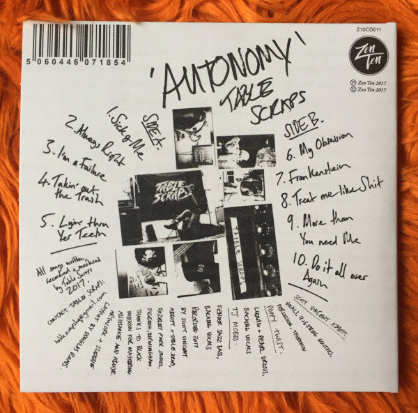 Table Scraps : Autonomy (CD, Album)
