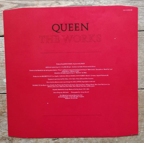 Queen : The Works (LP, Album, Sla)
