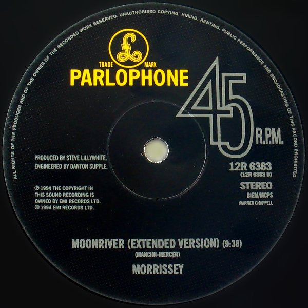 Morrissey : Hold On To Your Friends (12", Single, Ltd, Num, Gat)