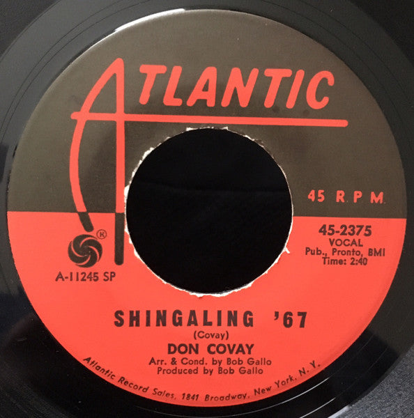 Don Covay : I Was There / Shingaling '67 (7", Single, Spe)