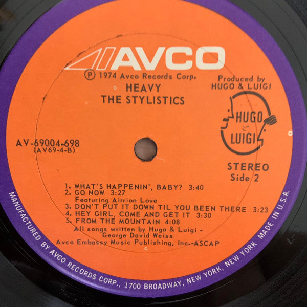 The Stylistics : Heavy (LP, Album, Pre)