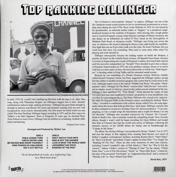 Dillinger : Top Ranking Dillinger (LP, Album, RE)