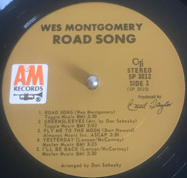 Wes Montgomery : Road Song (LP, Album, Pit)
