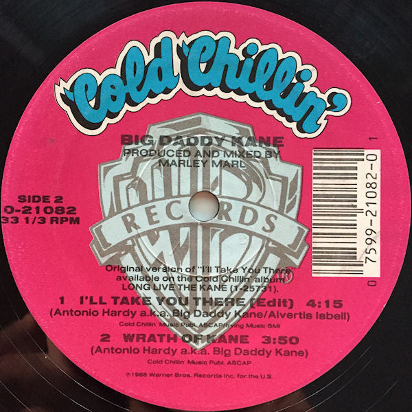 Big Daddy Kane : I'll Take You There (12", Maxi, Pic)