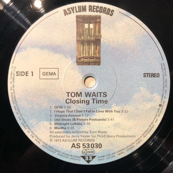 Tom Waits : Closing Time (LP, Album, RE)