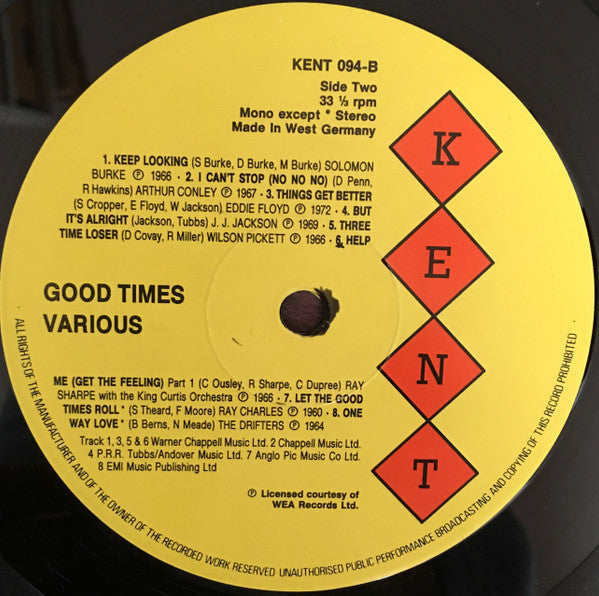Various : Good Times (LP, Comp)