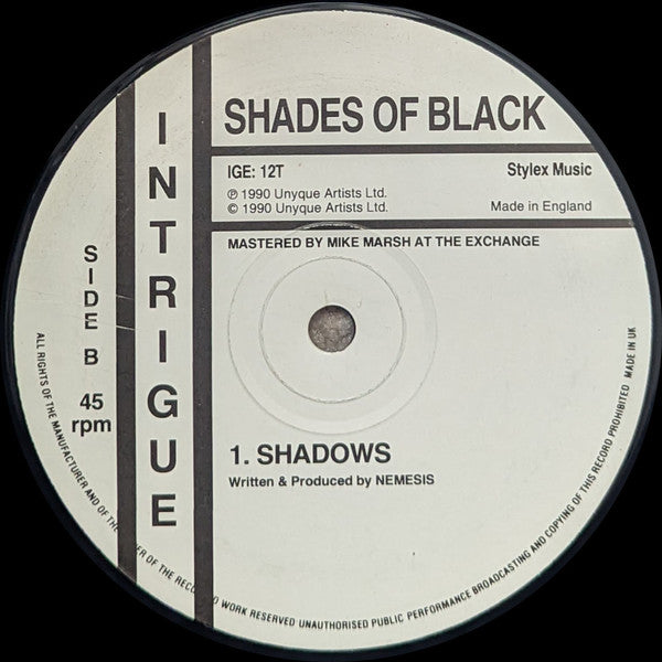Shades Of Black : Play You A Song (12")