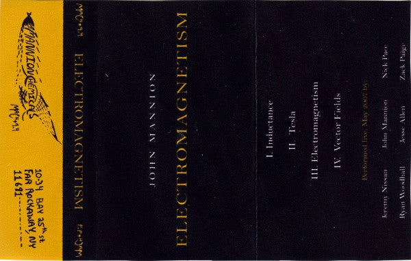 John Mannion : Electromagnetism (Cass, RE, C20)