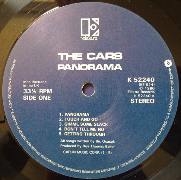 The Cars : Panorama (LP, Album)