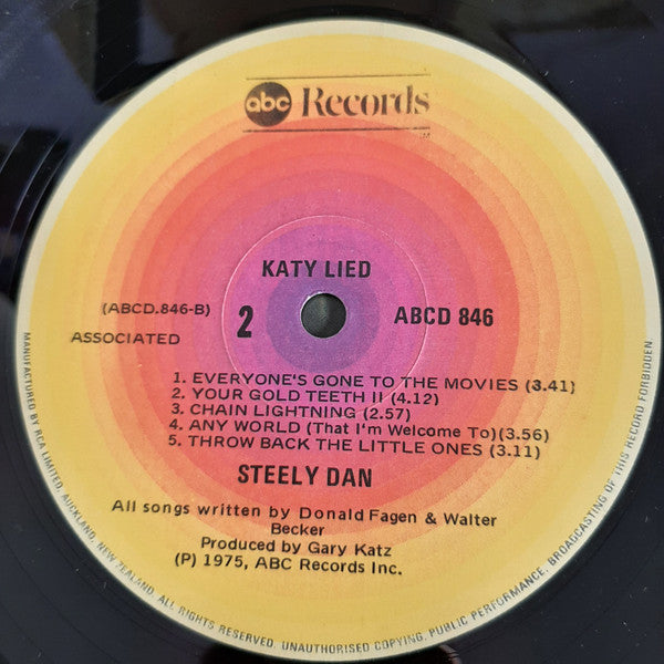 Steely Dan : Katy Lied (LP, Album, RE)