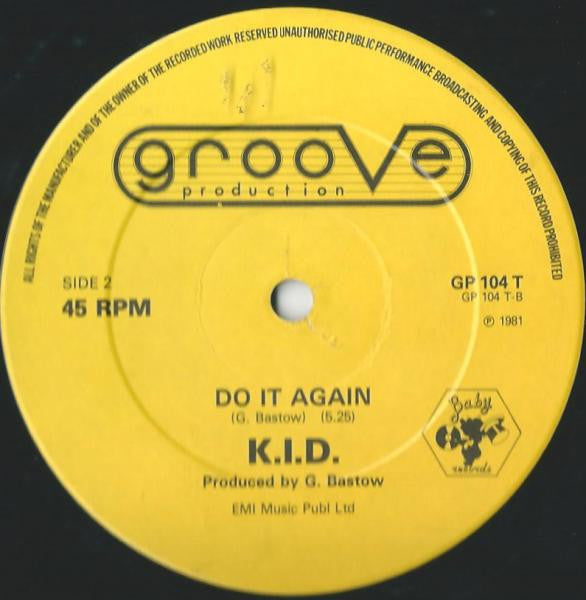 K.I.D. : Don't Stop (12", Single)