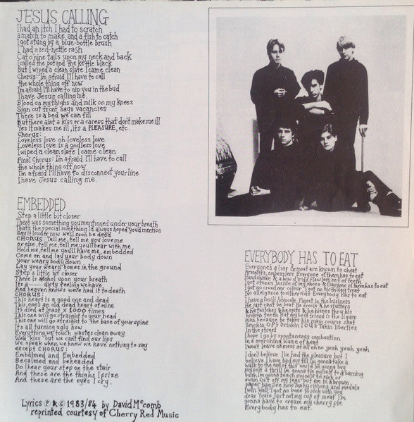 The Triffids : Raining Pleasure (12", MiniAlbum)