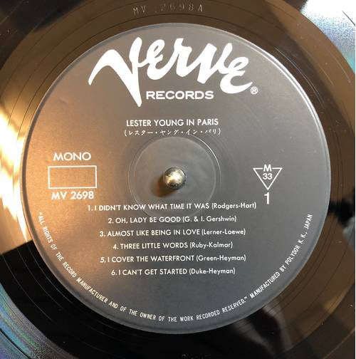Lester Young : Lester Young In Paris (LP, Album, Mono, RE)