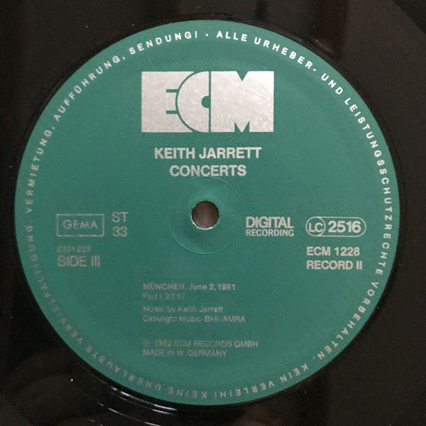 Keith Jarrett : Concerts (3xLP, Album + Box)