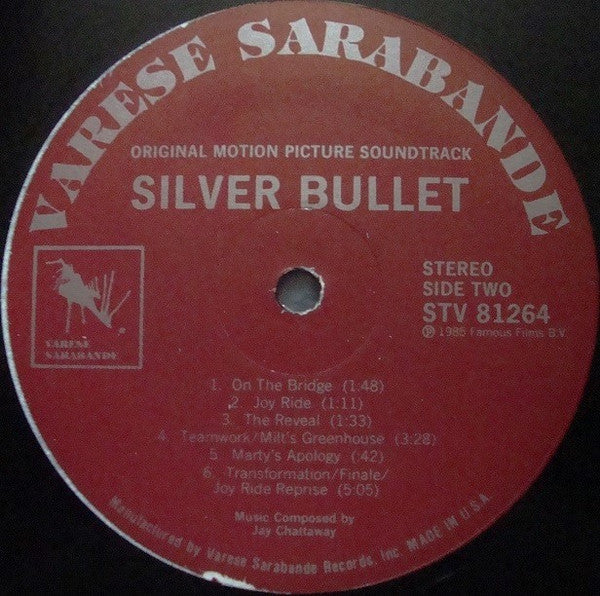 Jay Chattaway : Stephen King's Silver Bullet (Original Motion Picture Soundtrack) (LP, Album)