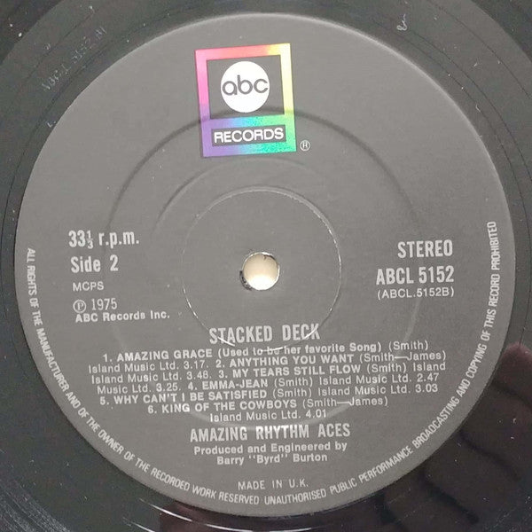 The Amazing Rhythm Aces : Stacked Deck (LP, Album, Bla)
