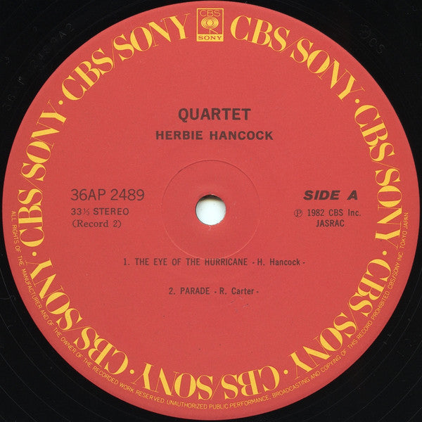 Herbie Hancock = Herbie Hancock : Quartet = カルテット (2xLP, Album)