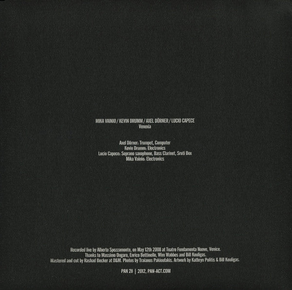Mika Vainio / Kevin Drumm / Axel Dörner / Lucio Capece : Venexia (LP)
