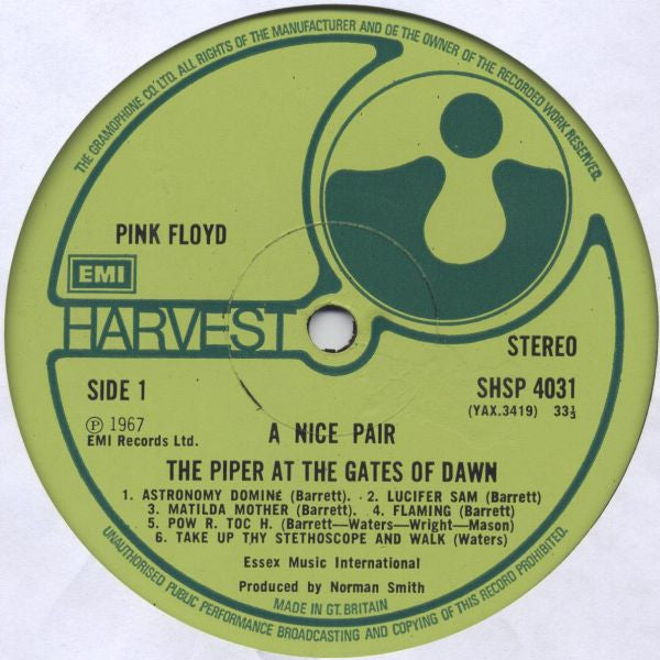 Pink Floyd : A Nice Pair (LP, Album, "TH + LP, Album, RE + Comp, Pha)