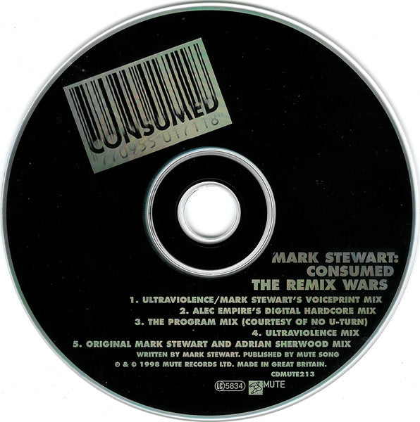 Mark Stewart : Consumed - The Remix Wars (CD, Single)