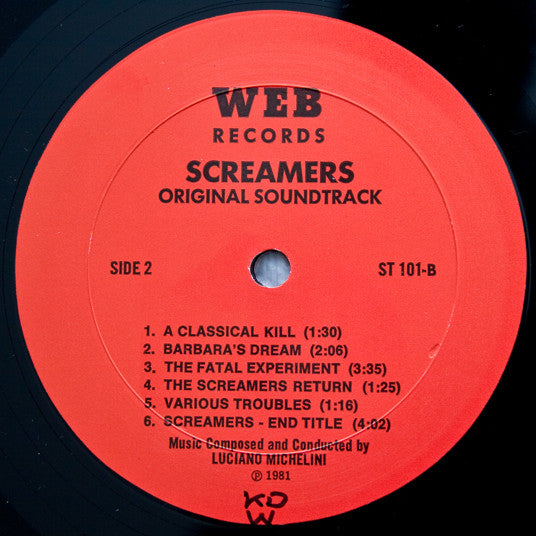Luciano Michelini : Screamers (Original Soundtrack) (LP, Album)