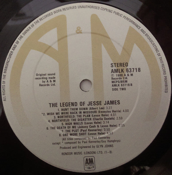 Various : The Legend Of Jesse James (LP, Album, Gat)