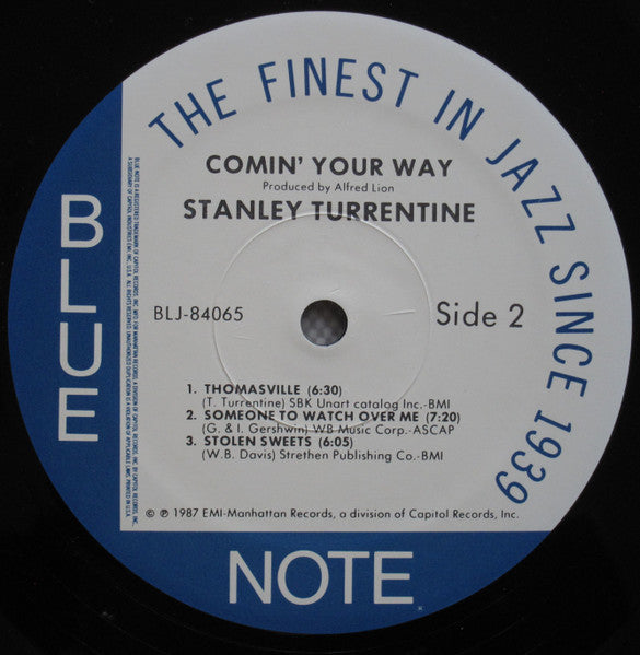 Stanley Turrentine : Comin' Your Way (LP, Album, RE)