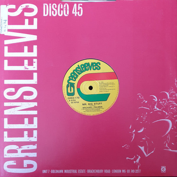 Michael Palmer : Pull It Up Now / Mr. Big Stuff (12")