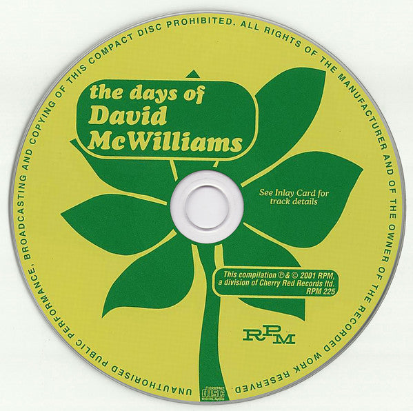 David McWilliams : The Days Of David McWilliams (CD, Comp)