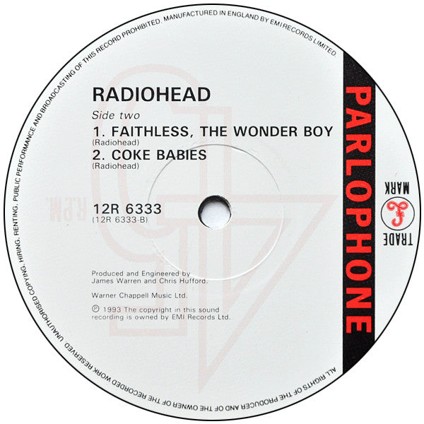 Radiohead : Anyone Can Play Guitar (12", Single)