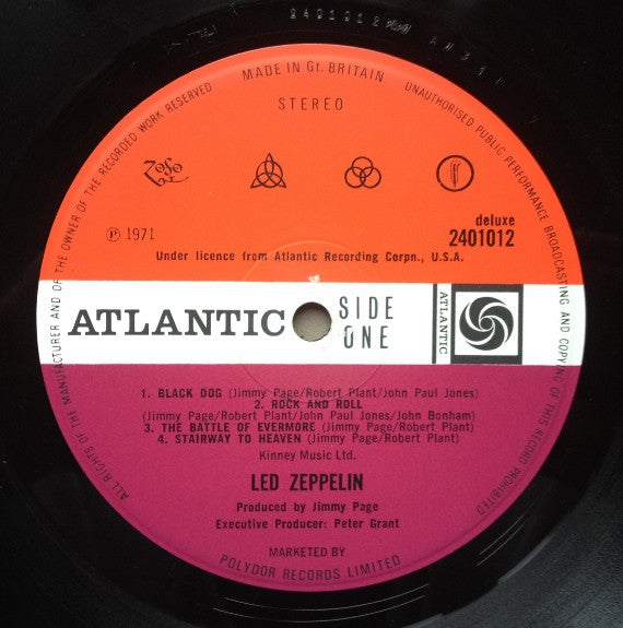 Led Zeppelin : Untitled (LP, Album, Ver)