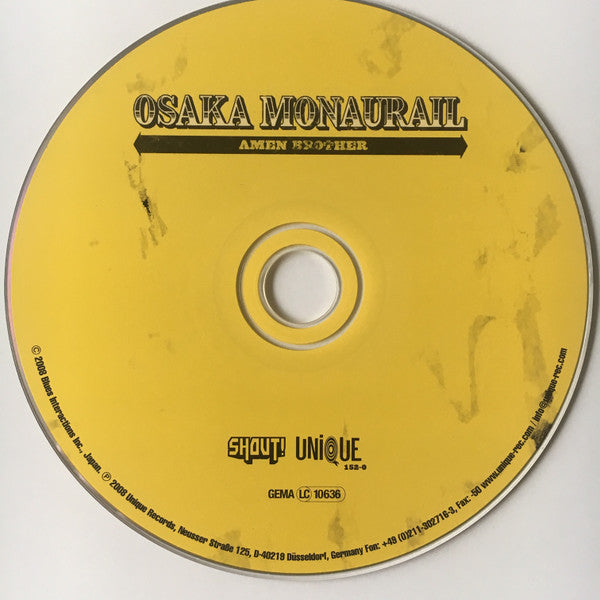 Osaka Monaurail : Amen, Brother (CD, Promo, Car)