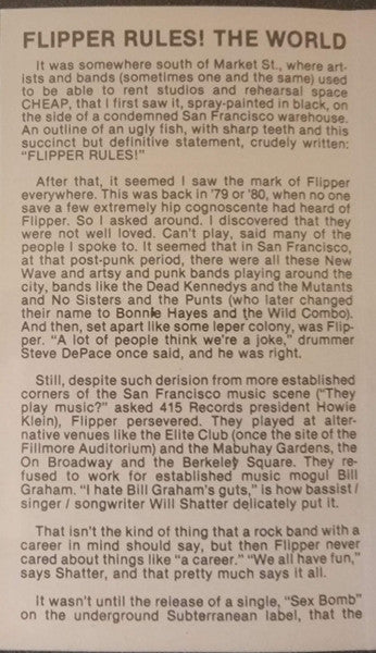 Flipper : Blow'n Chunks (Live) (Cass, Album, Yel)