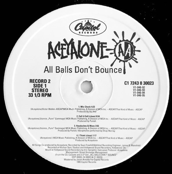 Aceyalone : All Balls Don't Bounce (2xLP, Album)