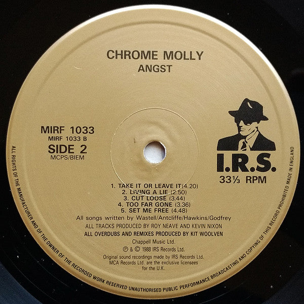 Chrome Molly : Angst (LP, Album)