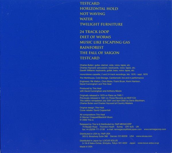This Heat : This Heat (CD, Album, Mono, RE, RM)