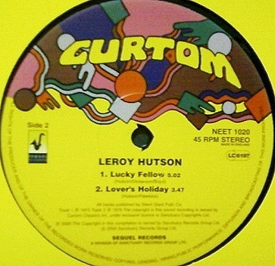 Leroy Hutson : All Because Of You (12")