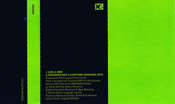 Hecker : Live @ ZKM (Cass)