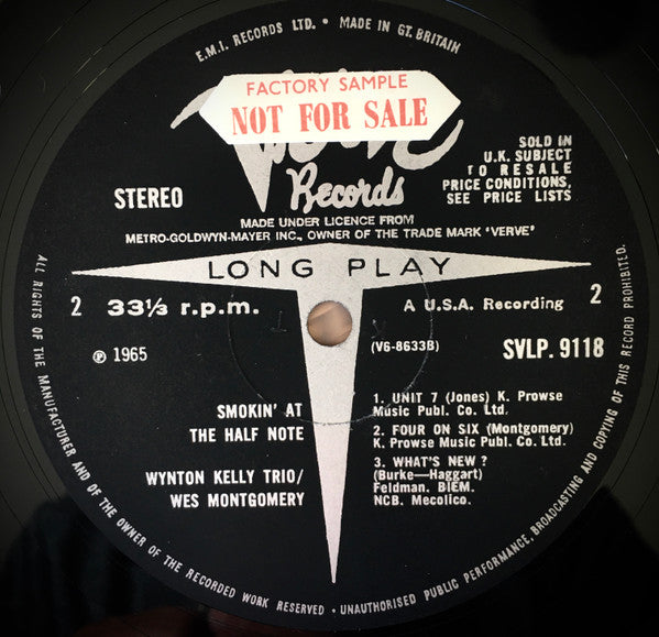 Wynton Kelly Trio / Wes Montgomery : Smokin' At The Half Note (LP, Album)