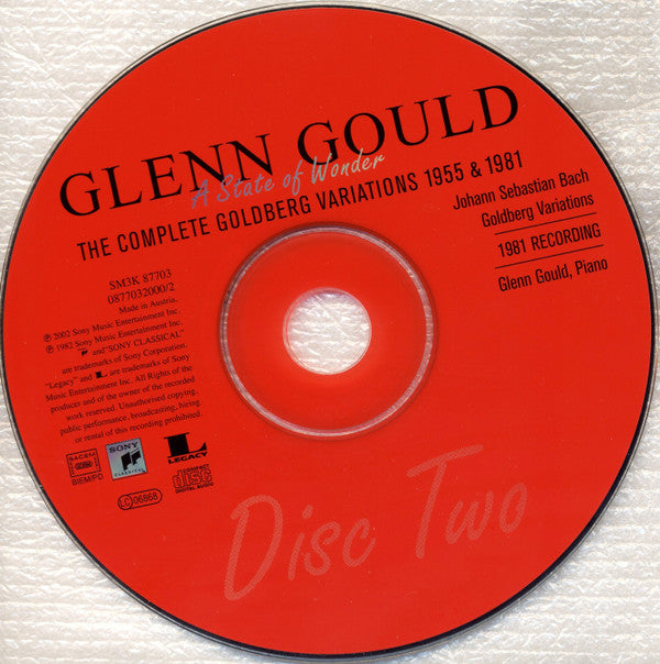 Glenn Gould : A State Of Wonder • The Complete Goldberg Variations 1955 & 1981 (3xCD, Comp, RM)