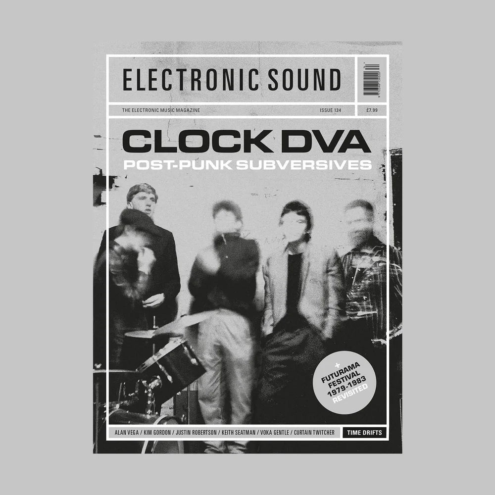 Electronic Sounds - Clock DVA + ‘4 Hours’ / ‘Sensorium’ industrial grey vinyl seven-inch single