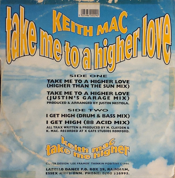 Keith Mac Project* : Take Me To A Higher Love (12")